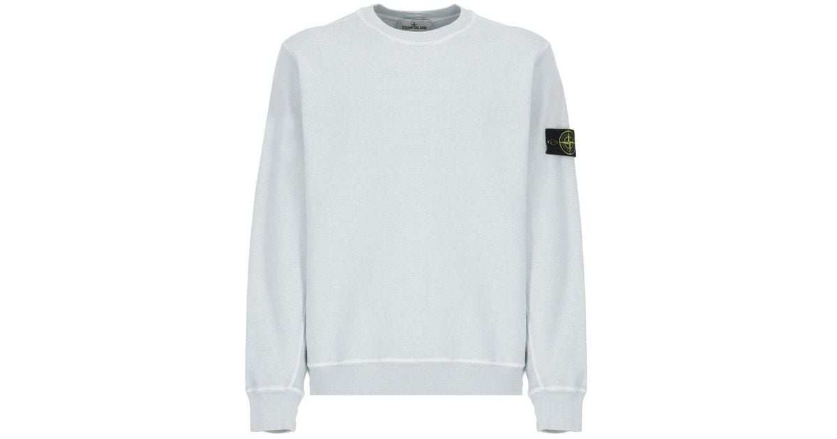 スウェット・トレーナー STONE  White Cotton Sweatshirt 厳選】2025年発売のストーンアイランド定番人気スウェット