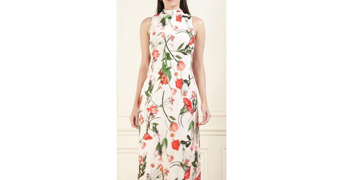 knee length dresses for ladies Ted Baker Connihh Womens Cowl Neck Midi Slip Dress – CHO main image 0