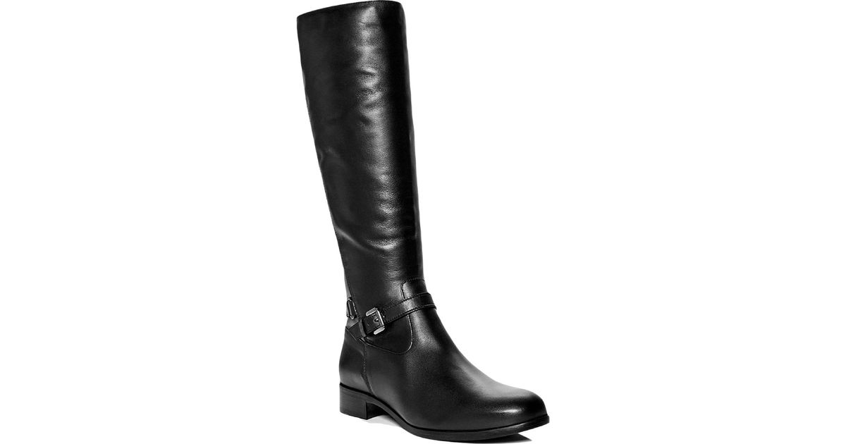 La Canadienne Sunday Leather Stacked Heel Knee-high Boots in Black | Lyst