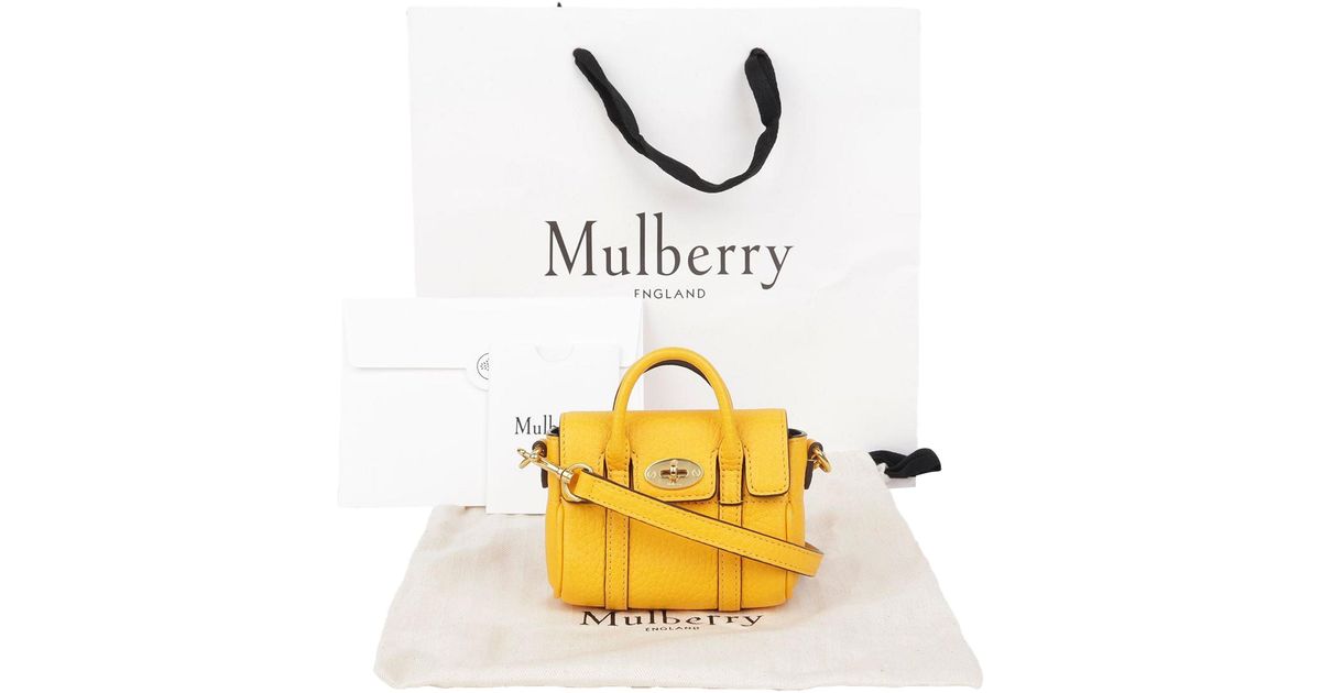 Mulberry Micro Basewater Shoulder Crossbody Bag In Yellow Lyst mulberry-micro-basewater-shoulder-crossbody-bag-in-yellow-lyst