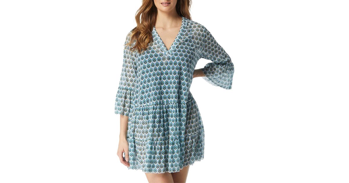 Coco Reef Island Lotus Enchant Cover-up Dress in Blue