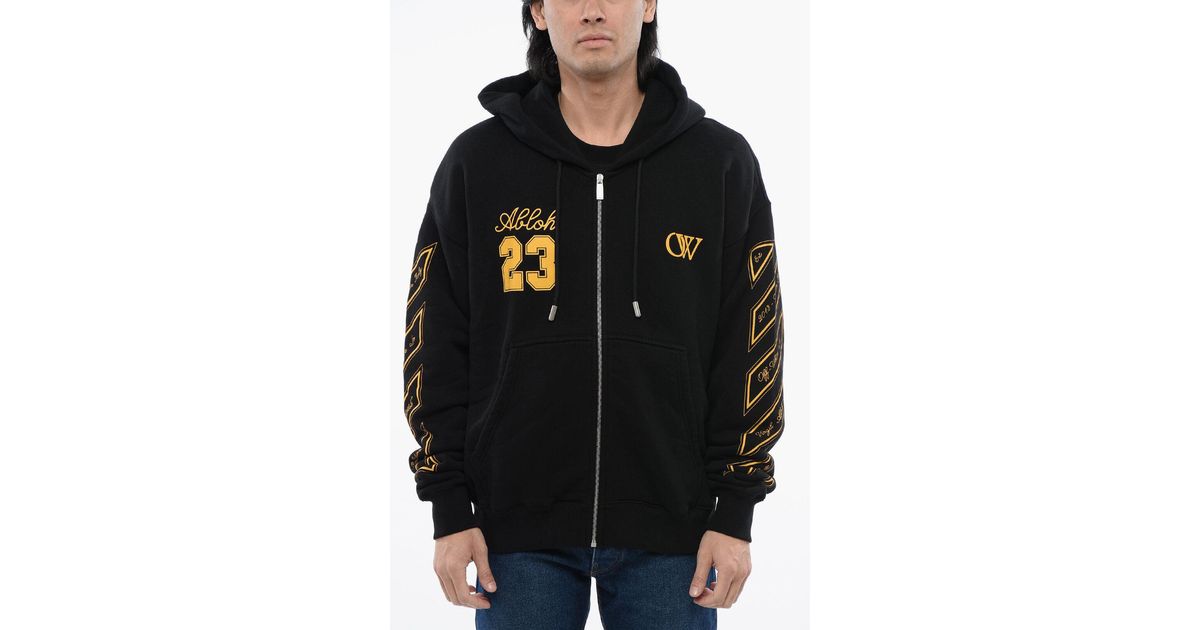 【OFF-WHITE】OFF 23 ZIP OTH Off White | 23 Logo Skate Zip Hoodie | Zip Hoodies | Cruise