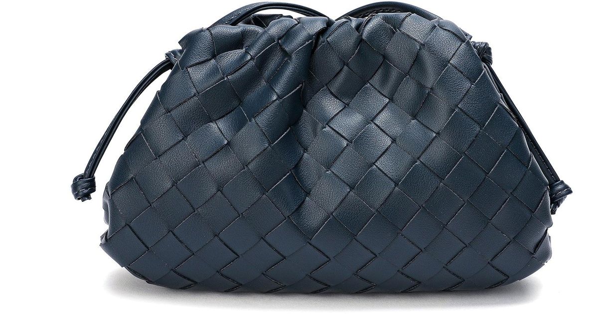 Full Grain Woven Leather Pouch/ Shoulder/ Clutch Bag – Tiffany & Fred Paris