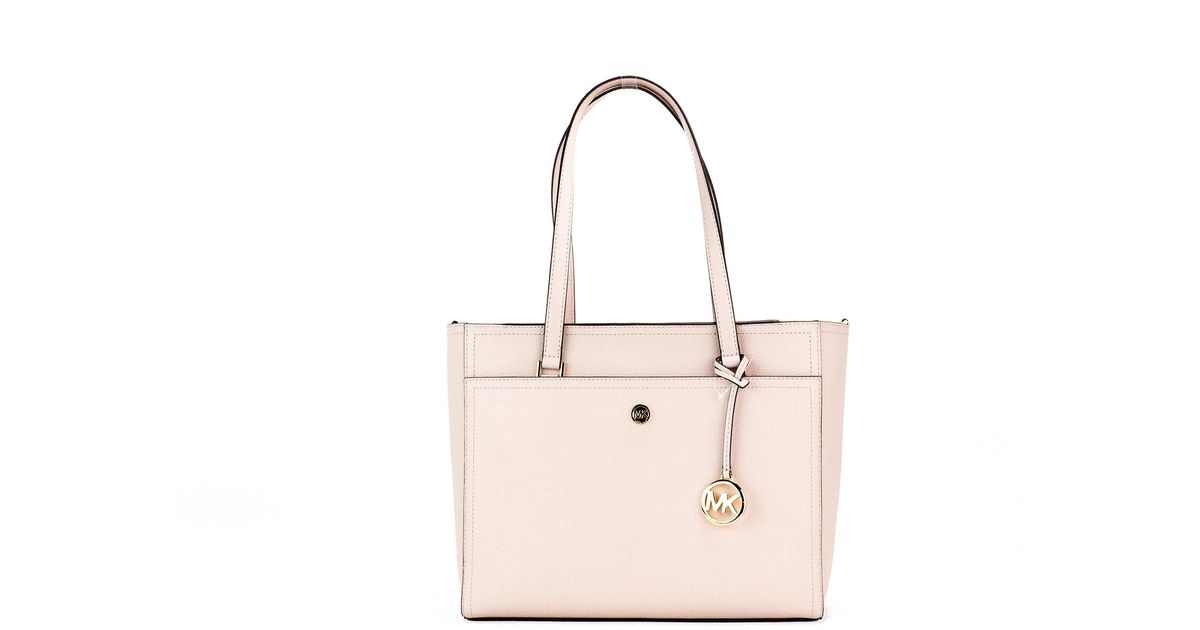 Michael Kors Maisie Large Powder Blush Leather 3 In 1 Multifunction Bag