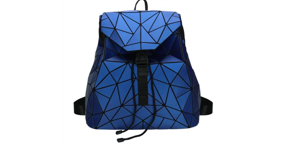 Exclusive Thredz Slanted Triangle Backpack in Blue | Lyst