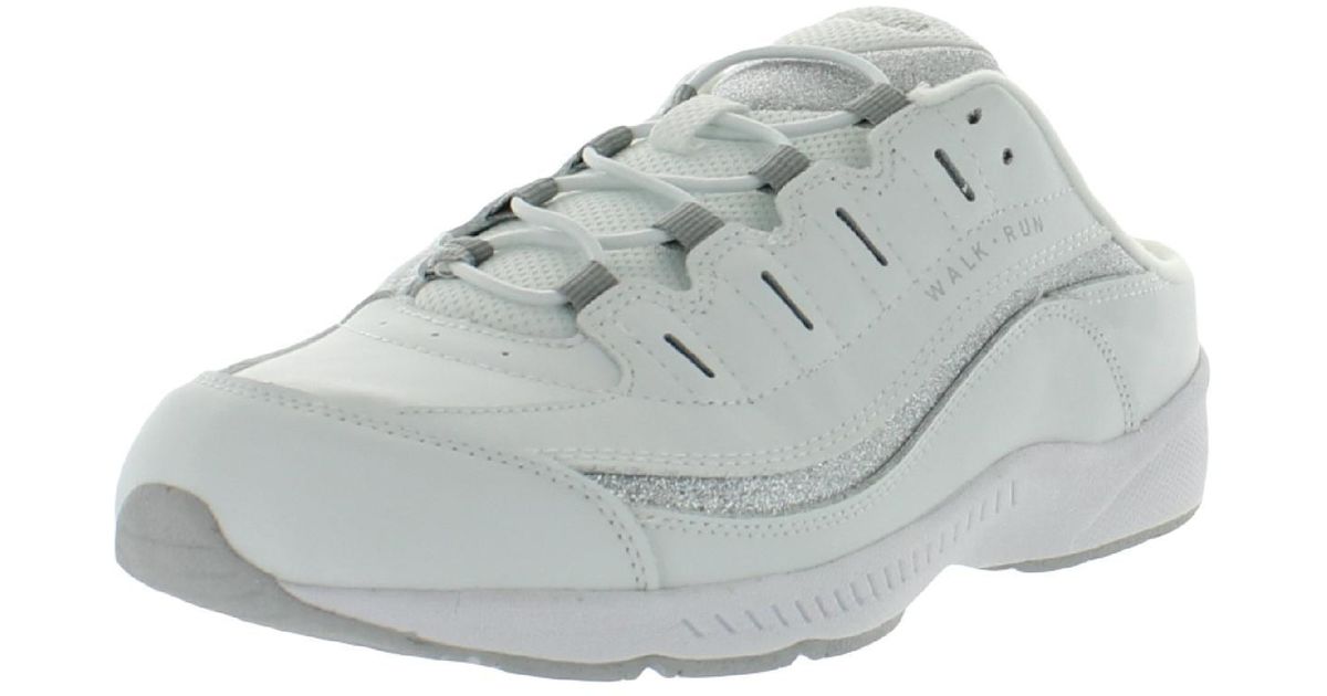 Easy Spirit Romy Leather Slip On Athletic And Training Shoes in Gray Lyst