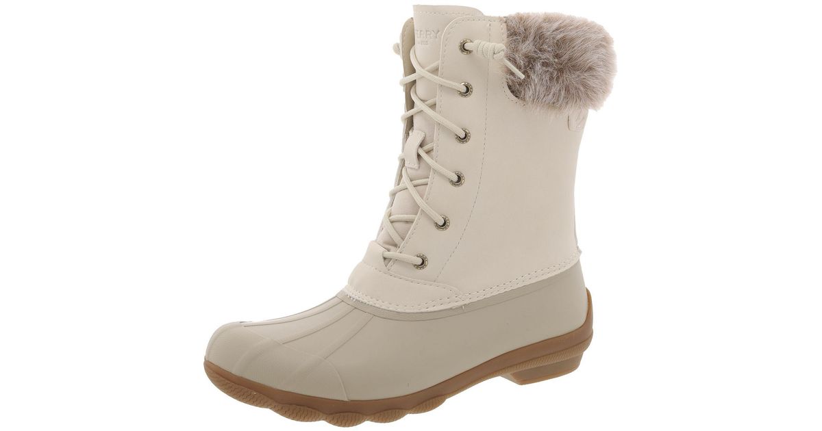 Bottines Sperry Top-Sider Paul Taille 39 (US 8) - Occasion, Bleu Et Marron, Motif Canard, Tige Synthétique