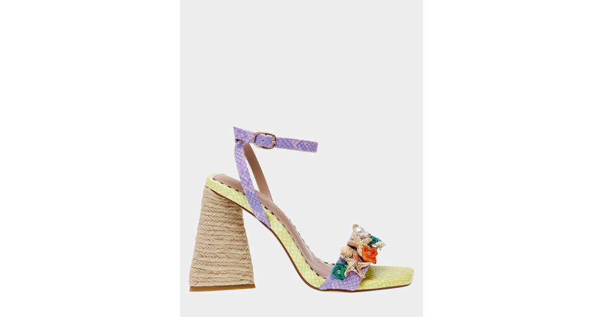 Betsey Johnson Sadyy Scarpe Donna Con Fiocco - Décolleté Lime Multi Tacco Basso, 37 EU - 5