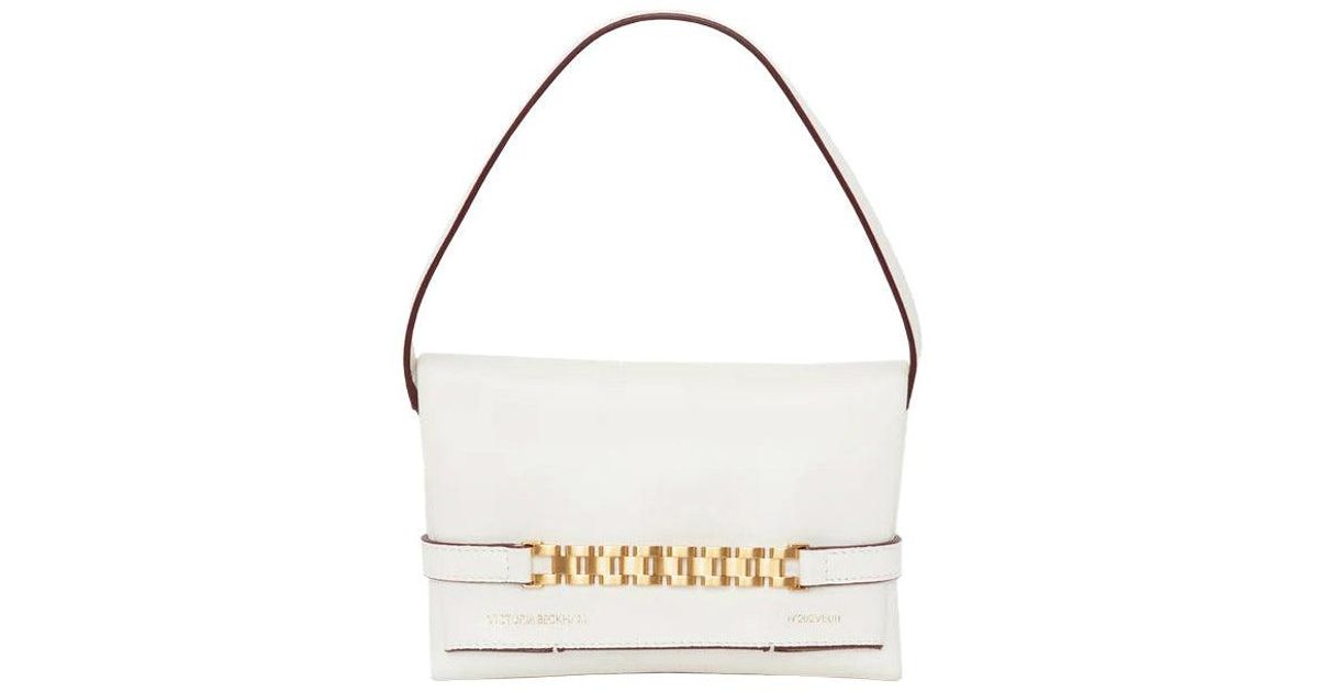 Victoria Beckham Mini Chain Pouch in White Lyst