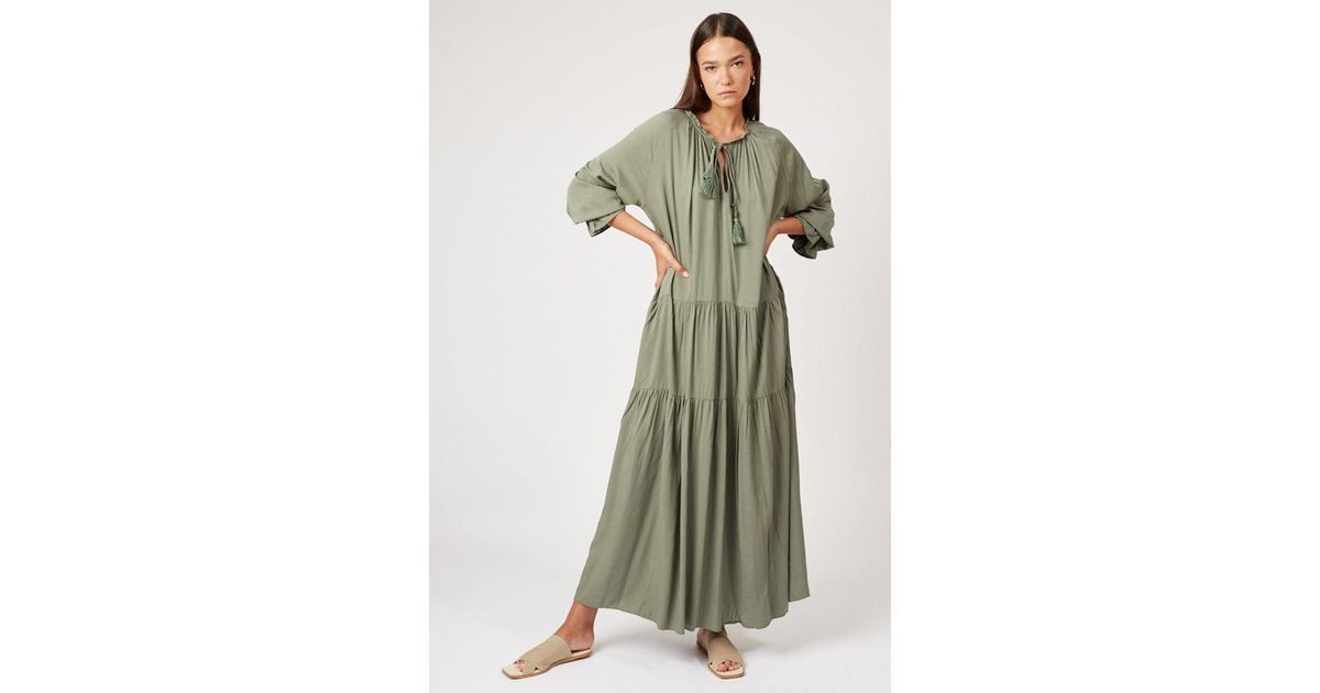 Silk & Salt Synthetic Spirited Away Gown in Green | Lyst
