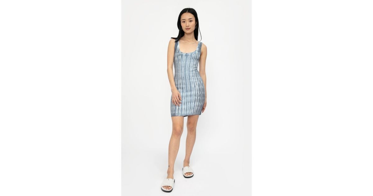 Cotton Citizen Verona Mini Dress in Blue Lyst