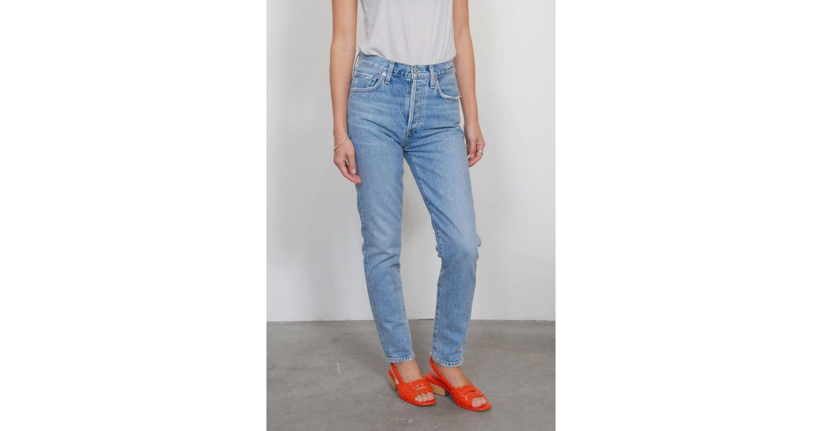Citizens Of Humanity Denim Liya High Rise Classic Fit In Archive In Blue Lyst