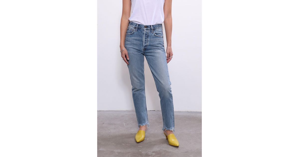 Citizens Of Humanity Denim Charlotte Crop High Rise In Worthwhile In Blue Lyst