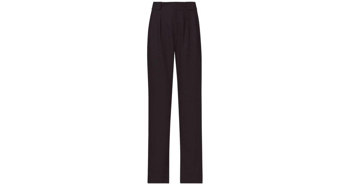 PROENZA SCHOULER WHITE LABEL Drapey Suiting Trousers in Blue | Lyst