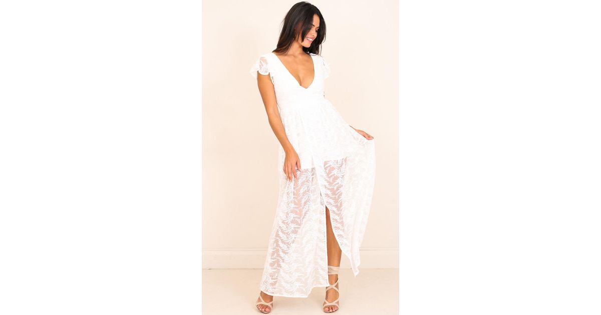 showpo white maxi dress