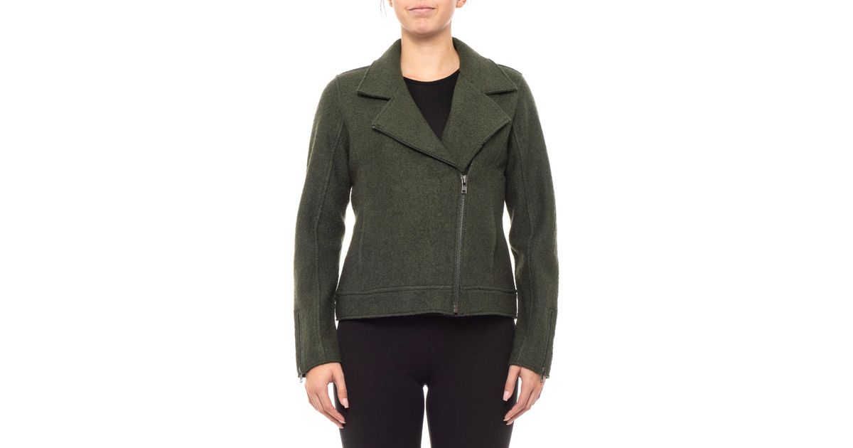 tahari wool moto jacket