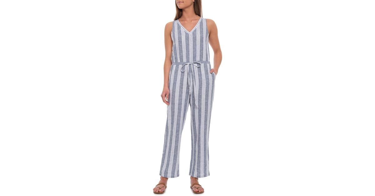 drew striped jumpsuit