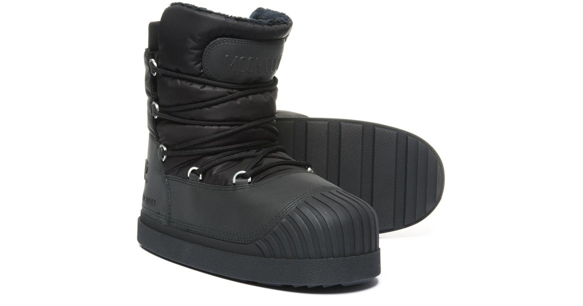 Moncler Winter Boots in Black for Men - Lyst