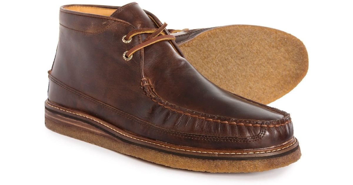 Sperry Top-Sider Lace Gold Cup Crepe Chukka Boots in Brown for Men | Lyst