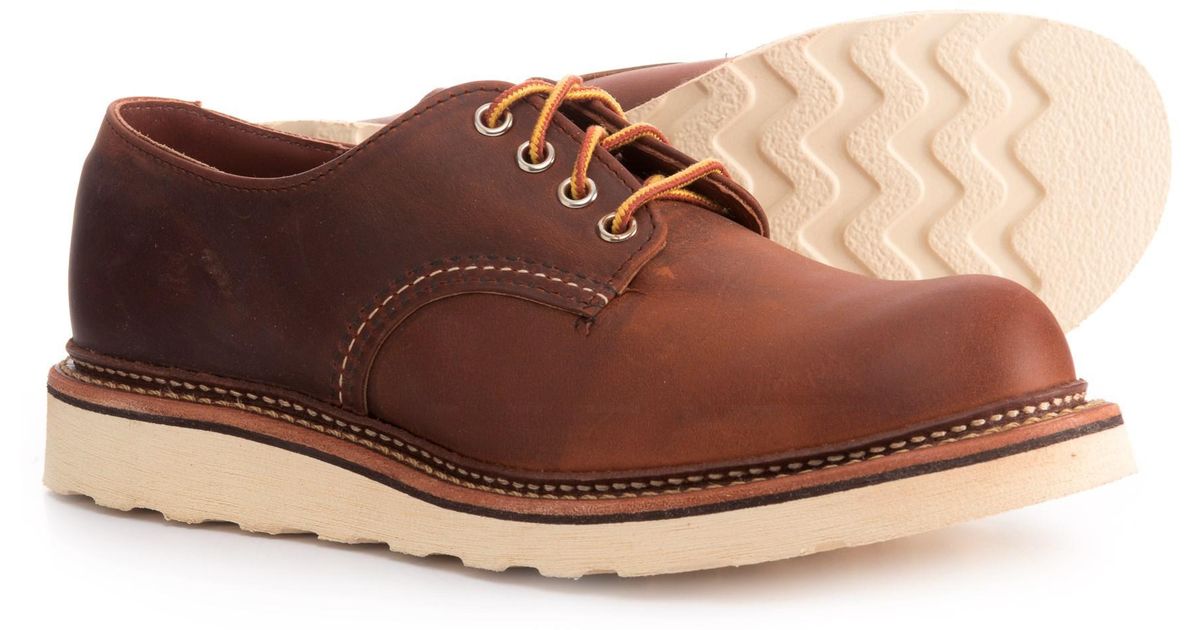 Red Wing Leather Round-toe Oxford Shoes in Copper (Brown) for Men | Lyst