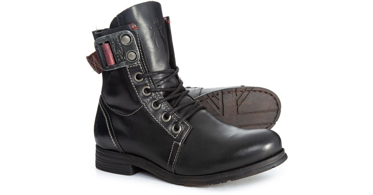fly leather boots