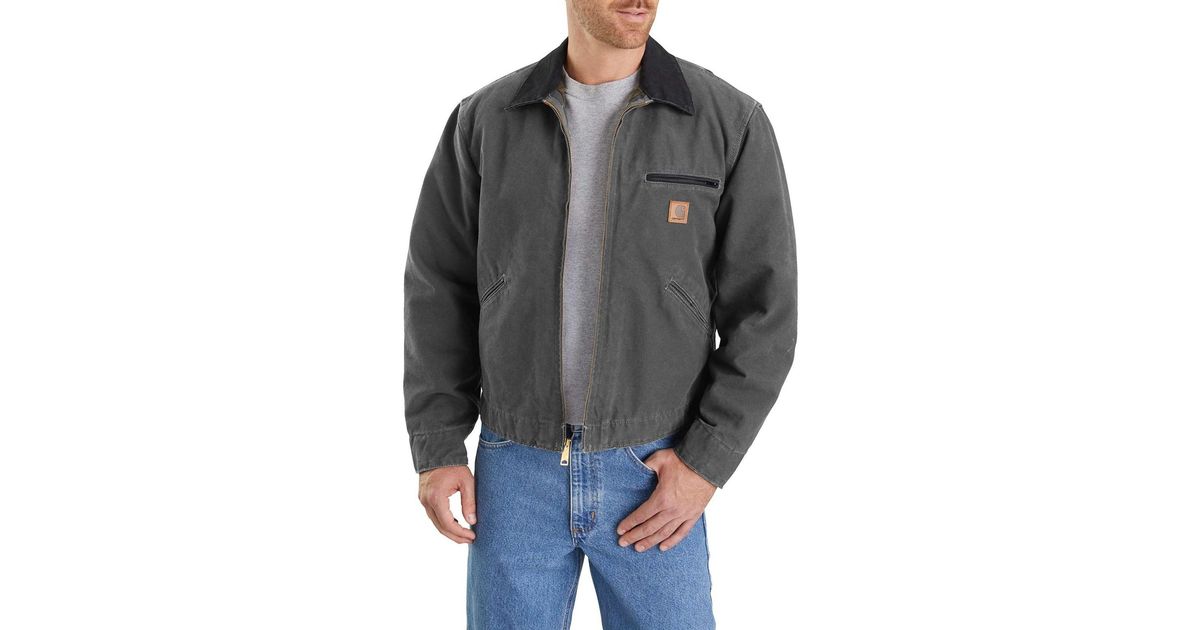 Carhartt Cotton J97 Sandstone Detroit Jacket for Men | Lyst