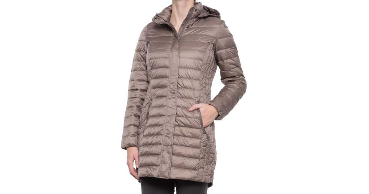 32 degrees long packable down jacket