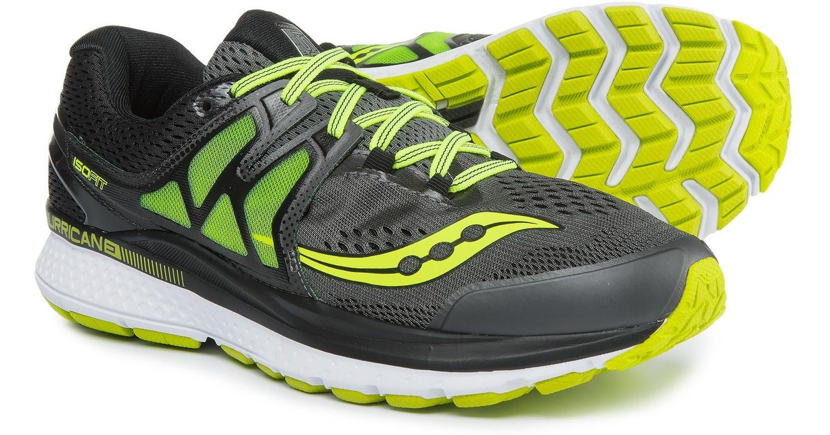 saucony hurricane iso 3 mens yellow