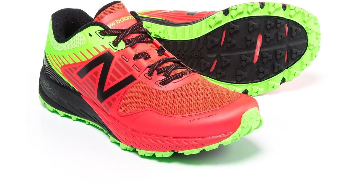 Del Norte Profesión Aniquilar New Balance Synthetic 910v4 Trail Running Shoes (for Men) in Red ...