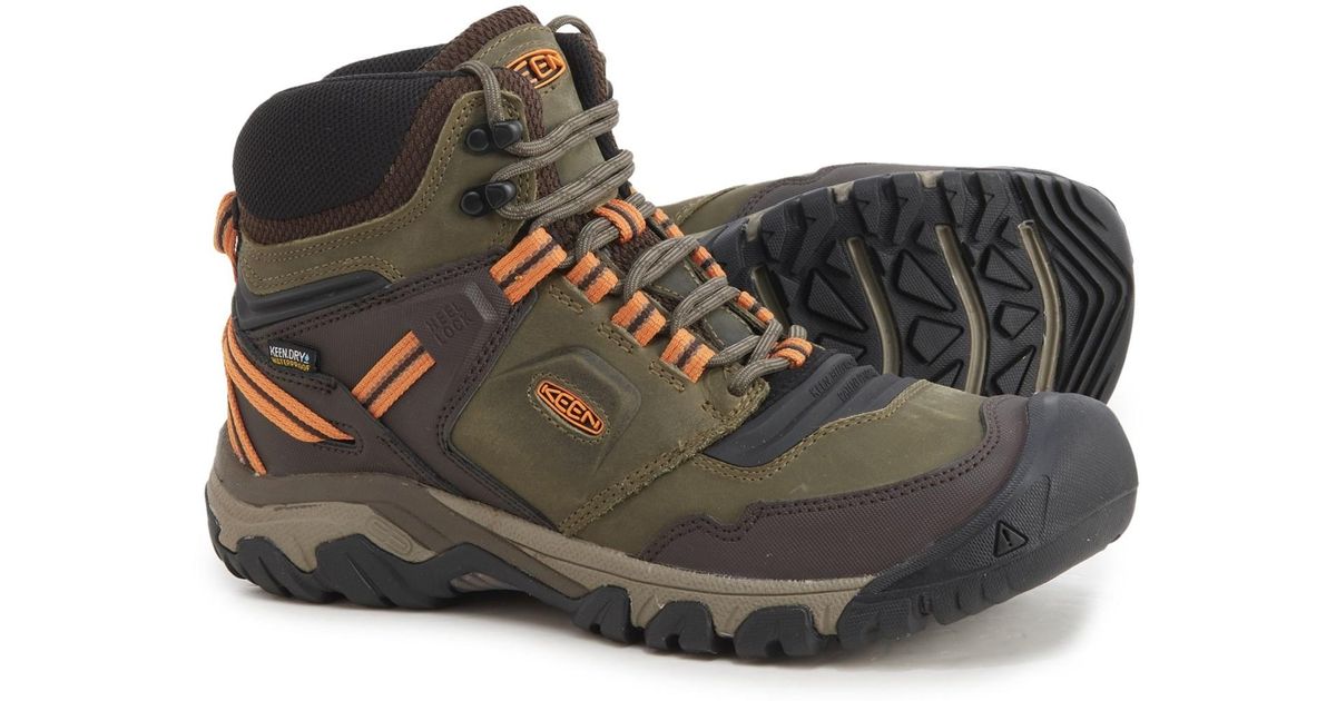 Keen Rubber Ridge Flex Mid Hiking Boots for Men - Lyst