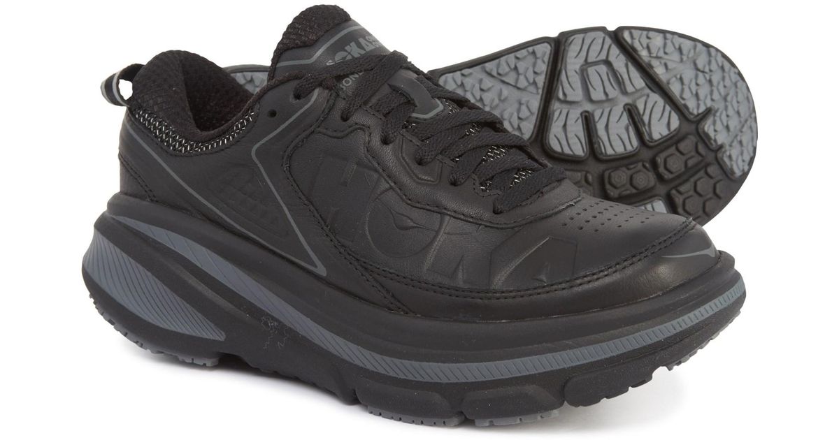 men's hoka one one bondi leather