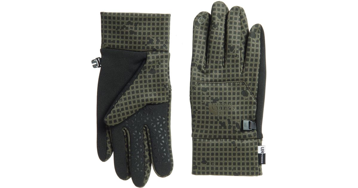green north face gloves