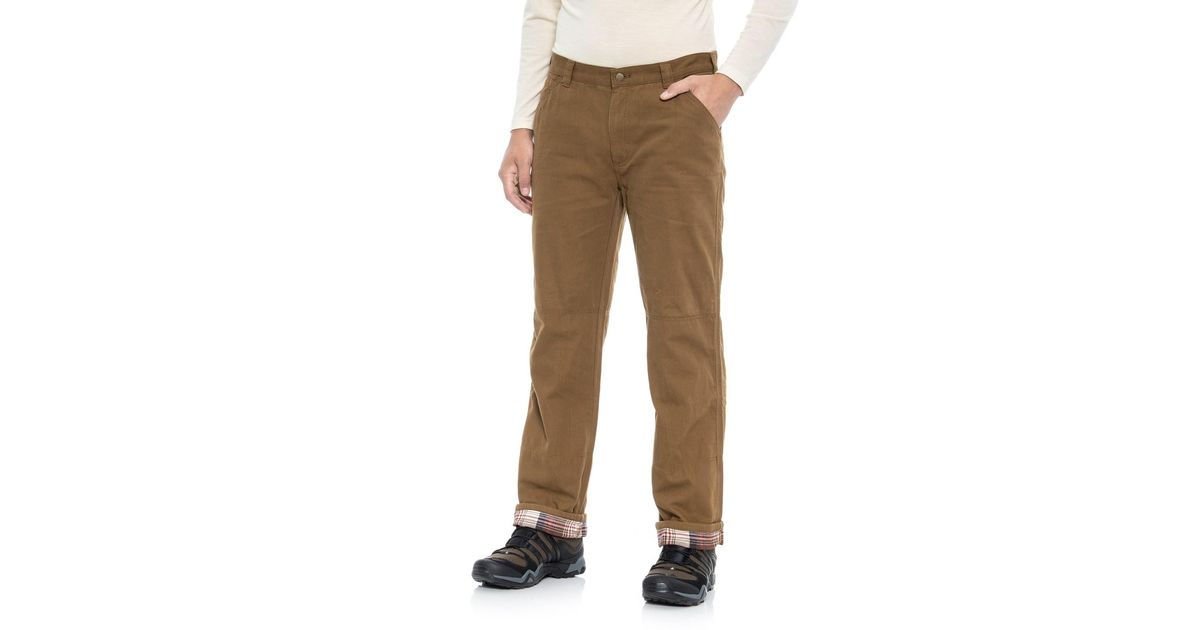 Coleman Flannel-lined Pants in Brown 