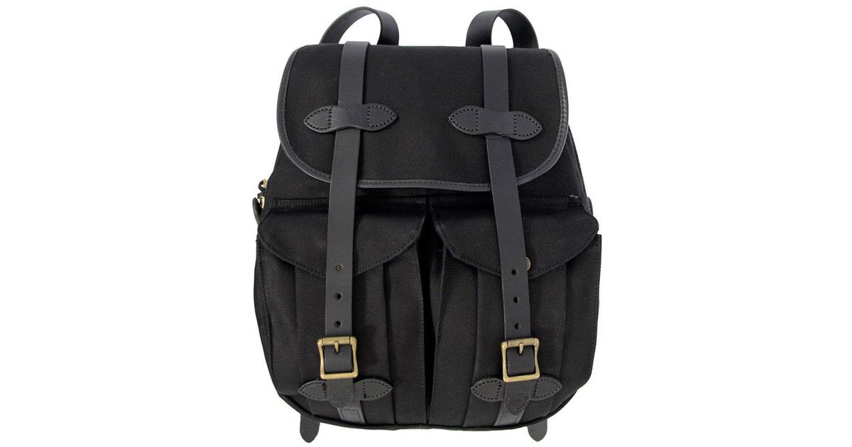 filson black backpack