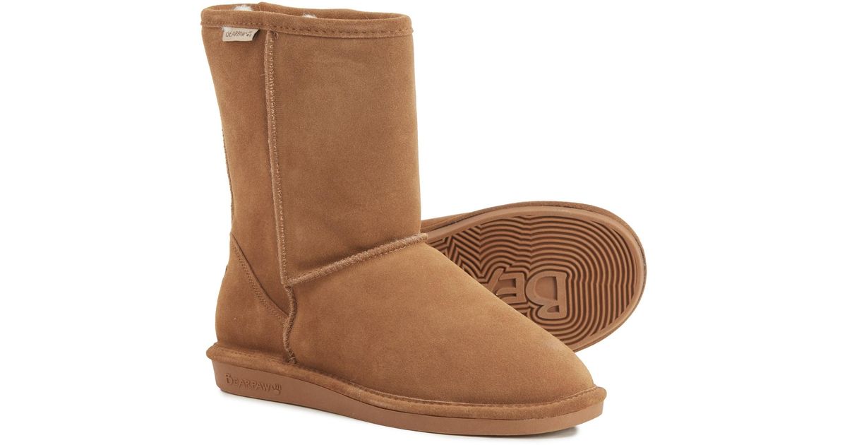 BEARPAW Eva Short Boots in Brown | Lyst