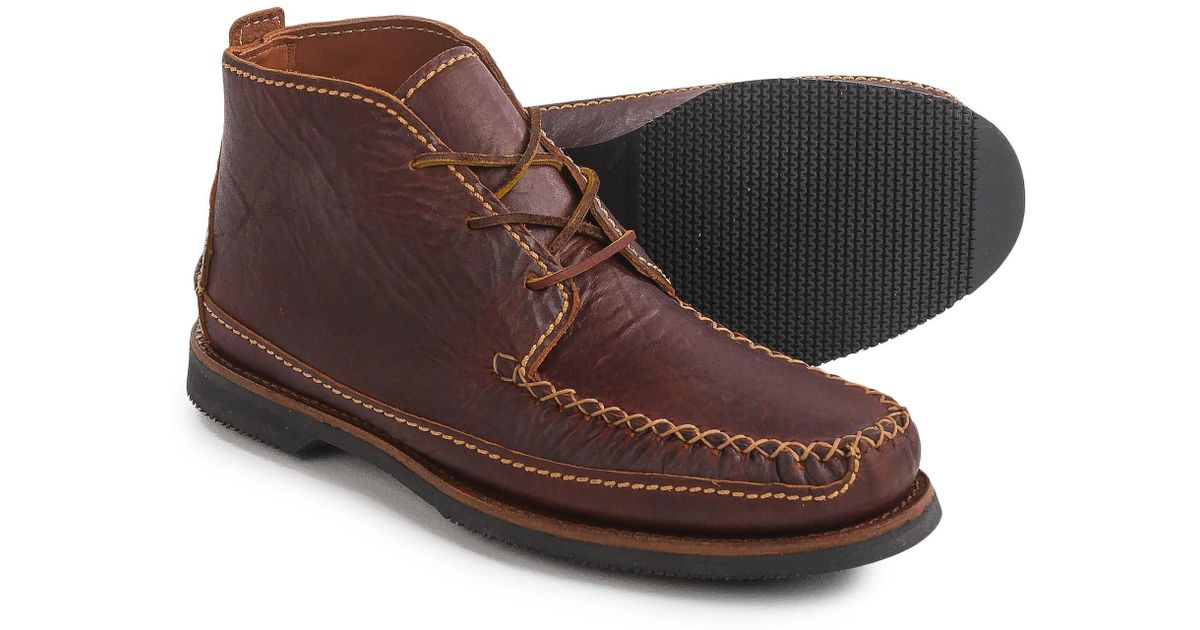 Chippewa American Bison Leather Chukka Boots (for Men) in Brown for Men ...