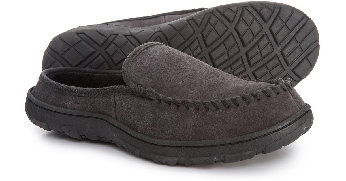 rockport suede clog slippers