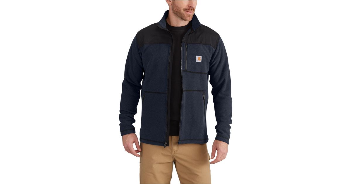 Carhartt 102838 Fallon Sweater Fleece Jacket in Navy (Blue) for Men - Lyst
