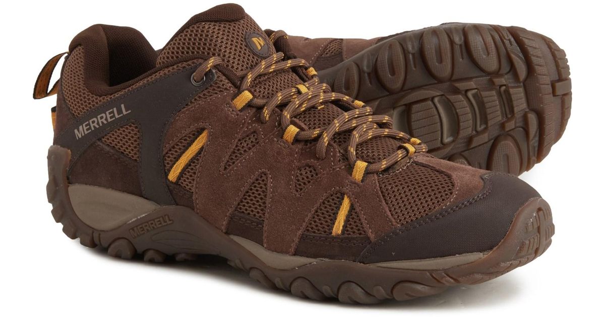 Merrell Suede Deverta 2 Hiking Shoes in Brown for Men | Lyst