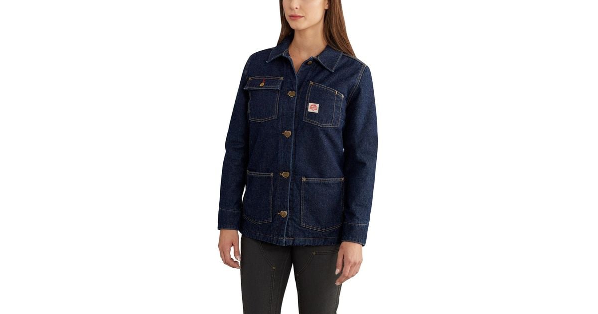 carhartt heritage denim chore coat