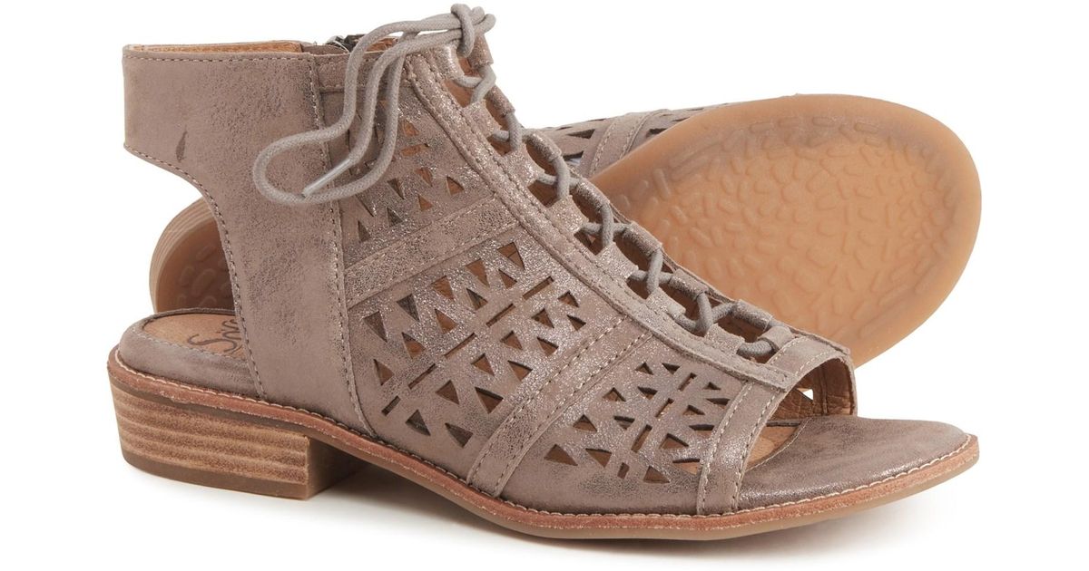 SÃ¶fft Suede Nora Sandals - Lyst