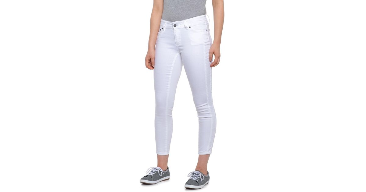 Prana Denim Carlotta Crop Pants in White - Lyst