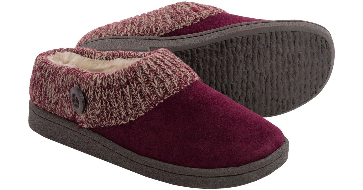 Clarks Sweater Button Clog Slippers in 