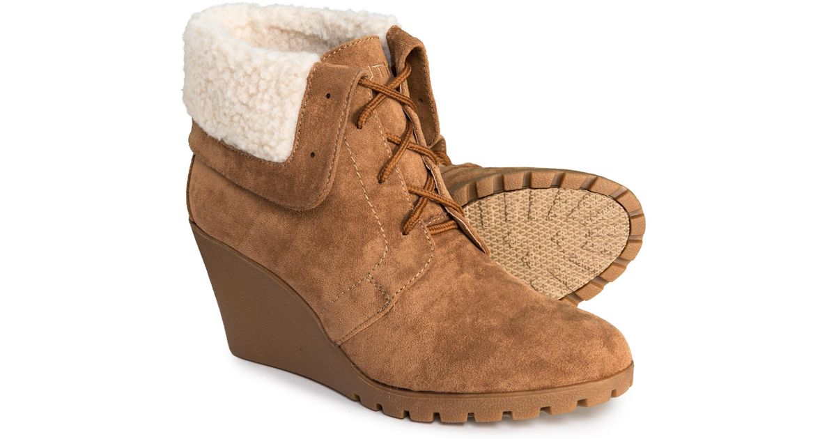 nautica wedge boots