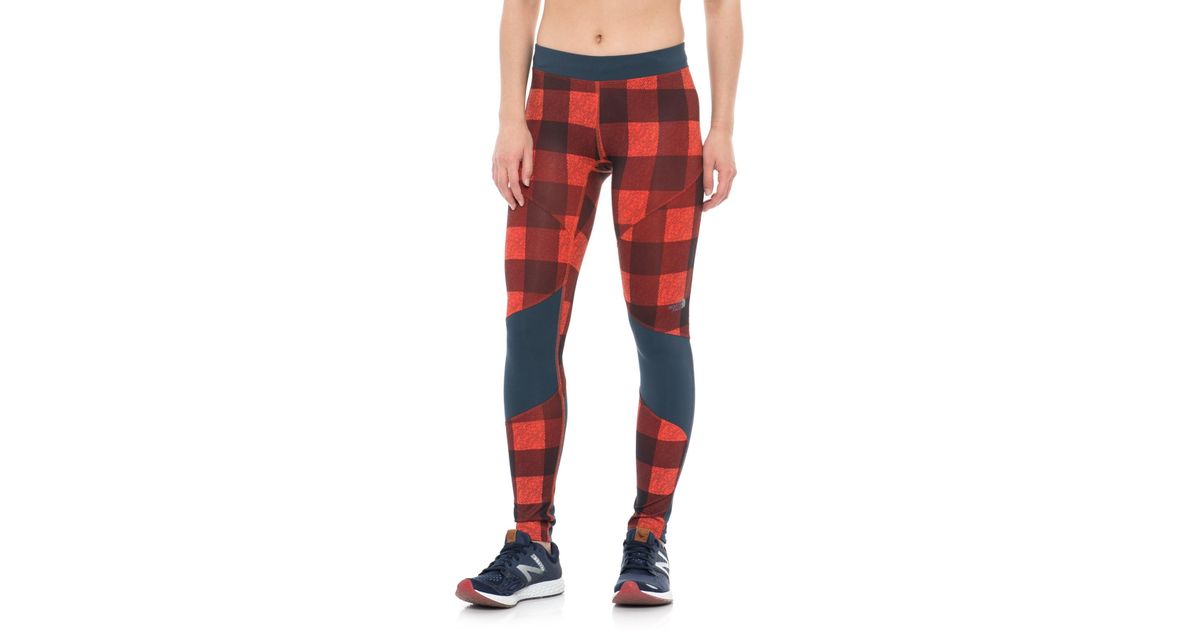 tartan running leggings