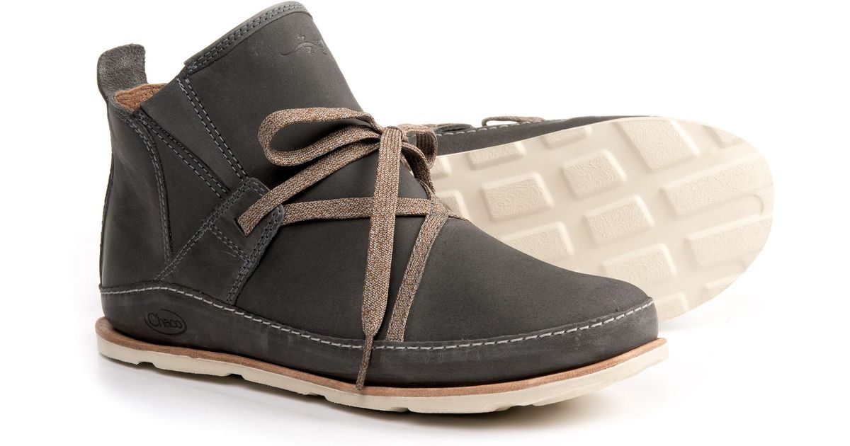 Chaco Leather Harper Mid Ankle Boots - Lyst