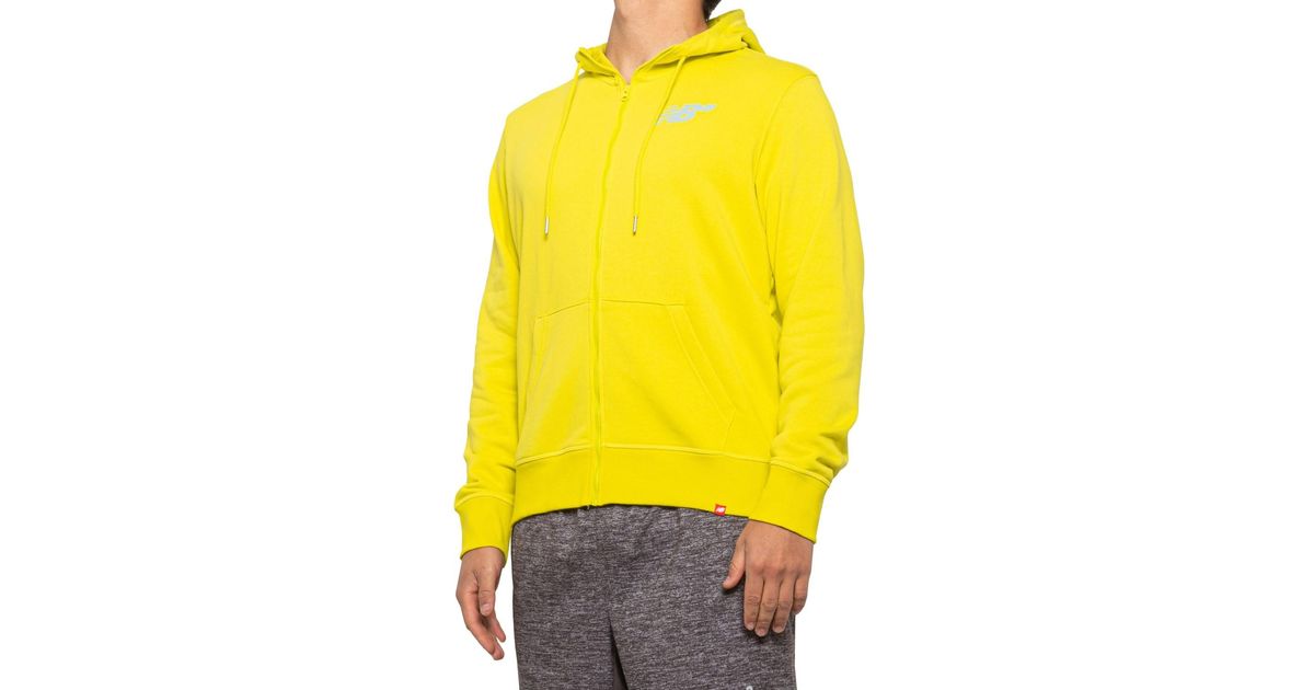 new balance yellow running jacket