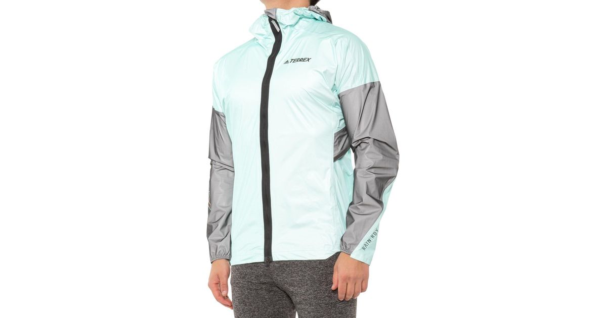 adidas Terrex Agravic Pro Rain.rdy Rain Jacket in Acid Mint (Blue) for Men Lyst