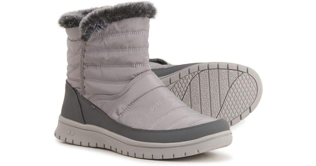 Ryka Synthetic Suzy Ankle Winter Boots in Deep Grey (Gray) | Lyst