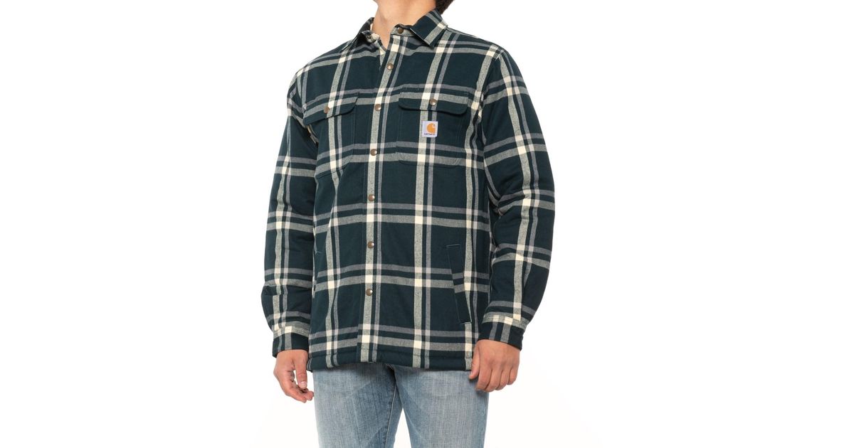 green carhartt flannel